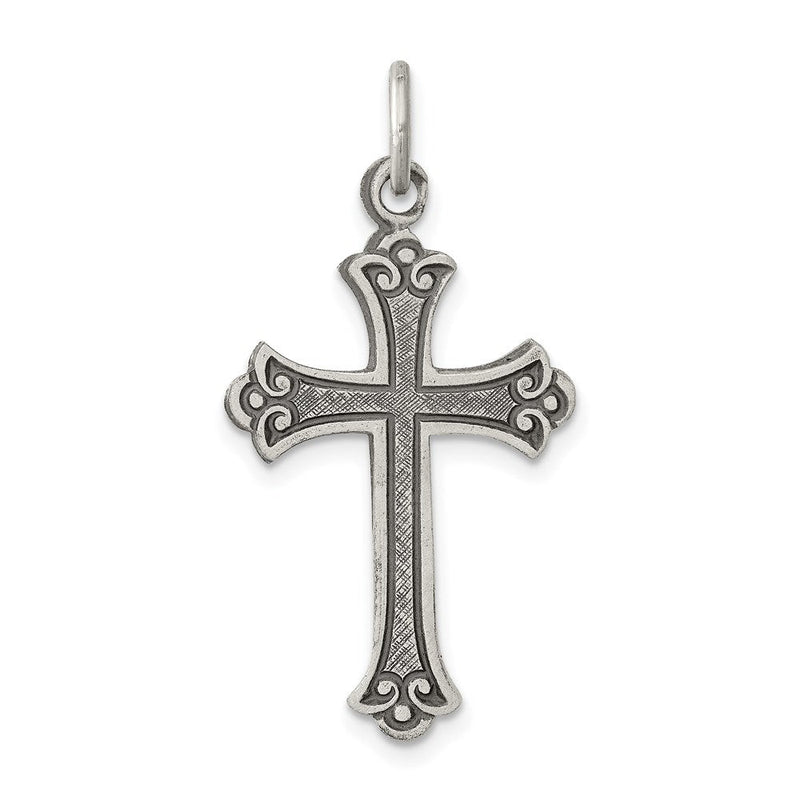 Sterlingsilber Antikisiert Kreuz Anhänger