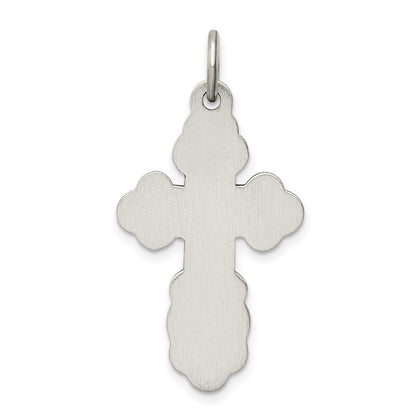 Sterlingsilber Antikisiert Eastern Orthodox Kreuz Charm