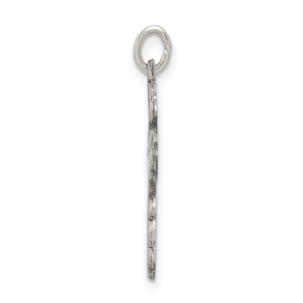 Sterlingsilber Antikisiert Eastern Orthodox Kreuz Charm