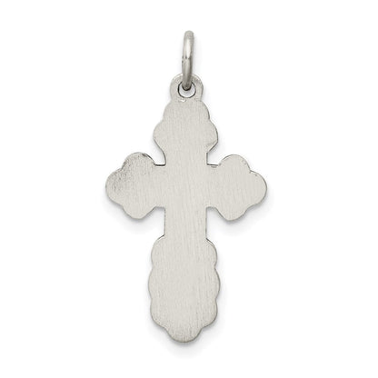 Sterlingsilber Antikisiert Eastern Orthodox Kreuz Charm