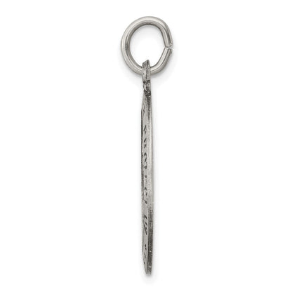 Sterlingsilber Antikisiert St. Christopher Medaille