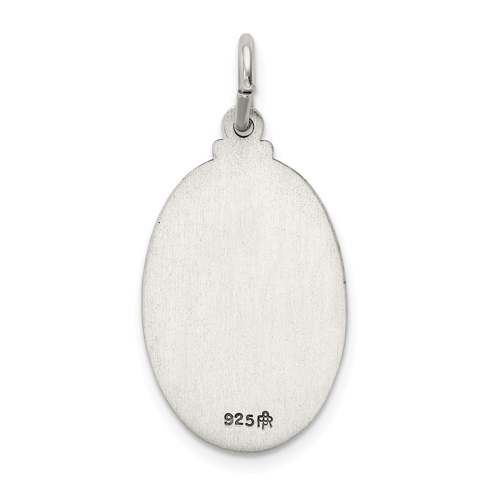 Sterlingsilber Antikisiert St. Christopher Medaille