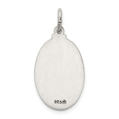 Sterlingsilber Antikisiert St. Christopher Medaille