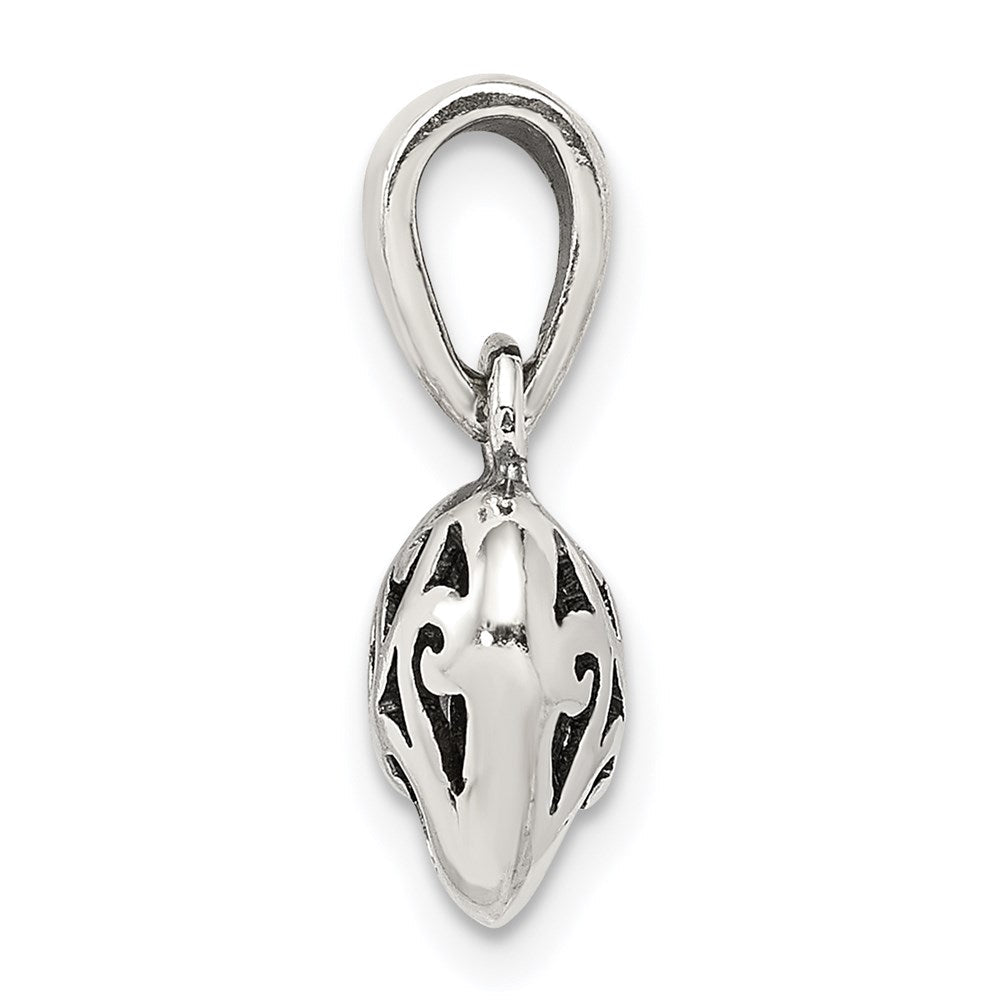 Sterlingsilber Antik Puff Herz Charm