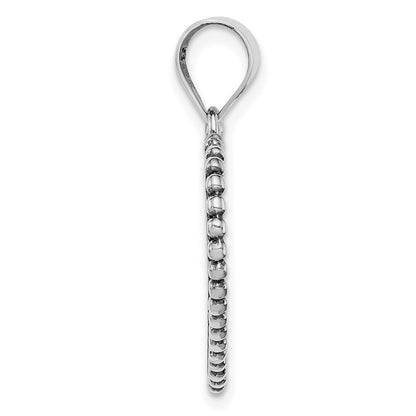 Sterlingsilber Rhodiniert Herz Anhänger