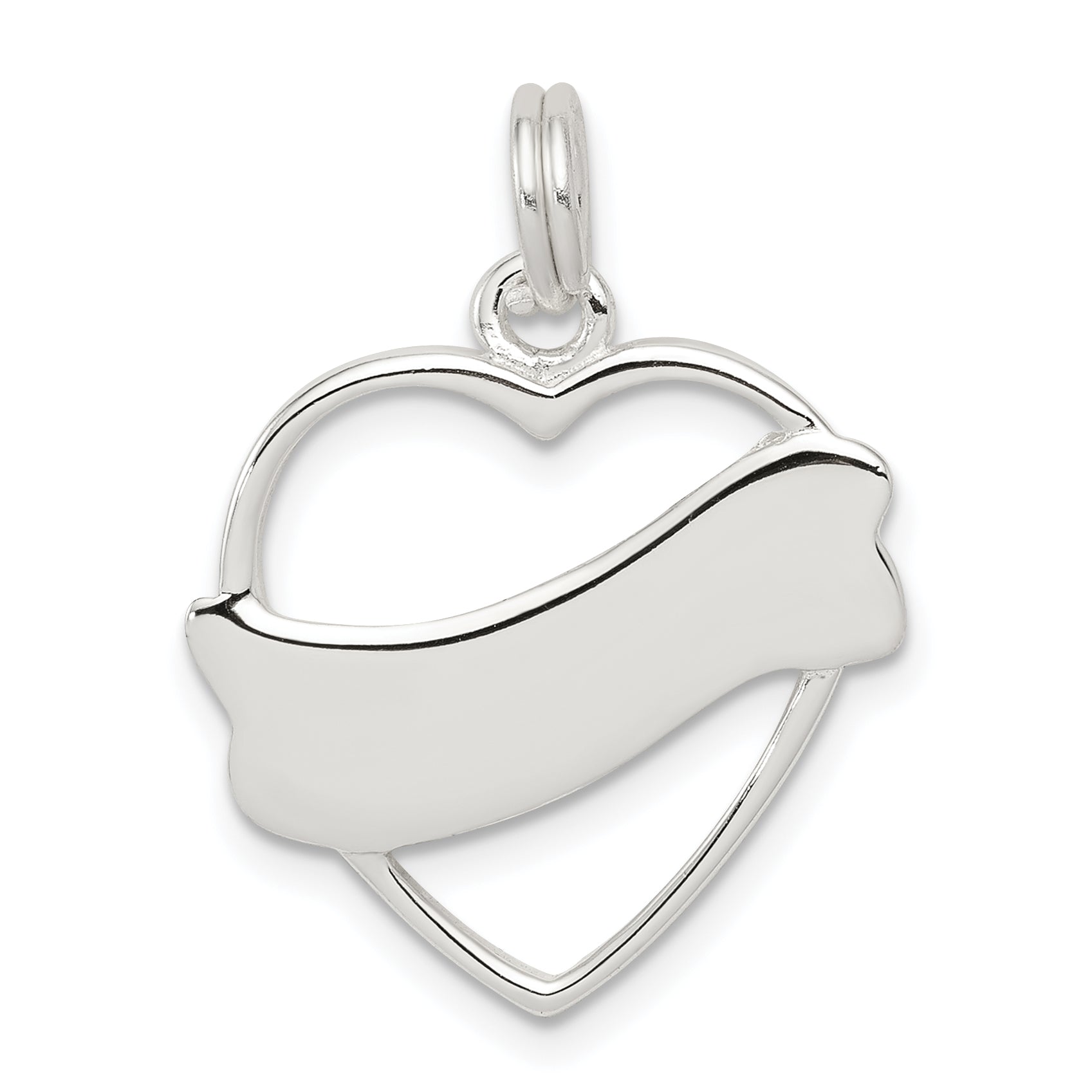 Sterlingsilber Herz Charm