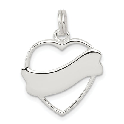 Sterlingsilber Herz Charm
