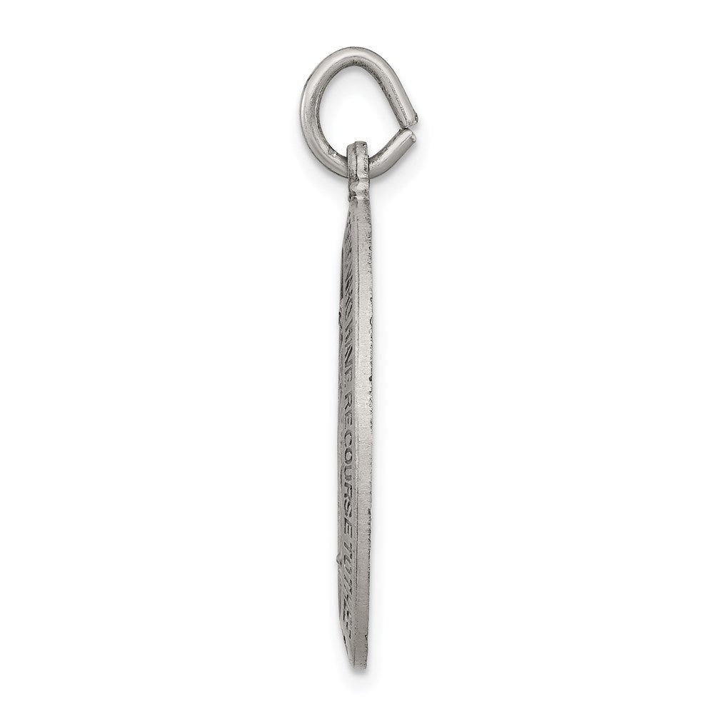 Sterlingsilber Antikisiert Wundertätig Medaille