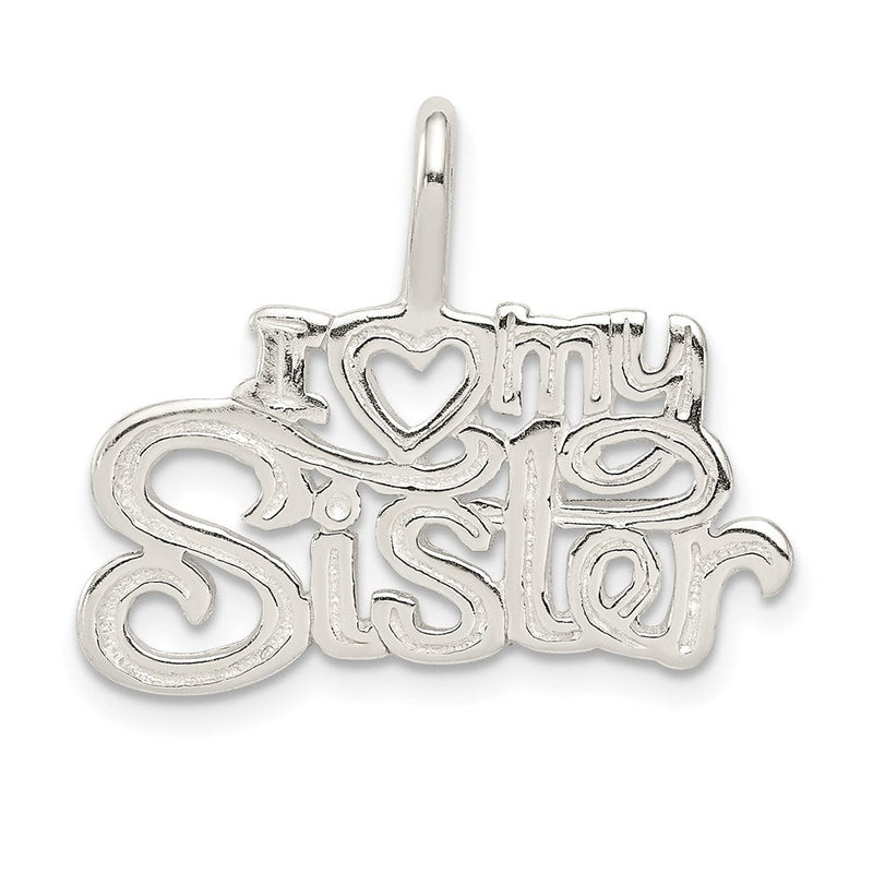 Sterlingsilber I (heart) My Schwester Anhänger