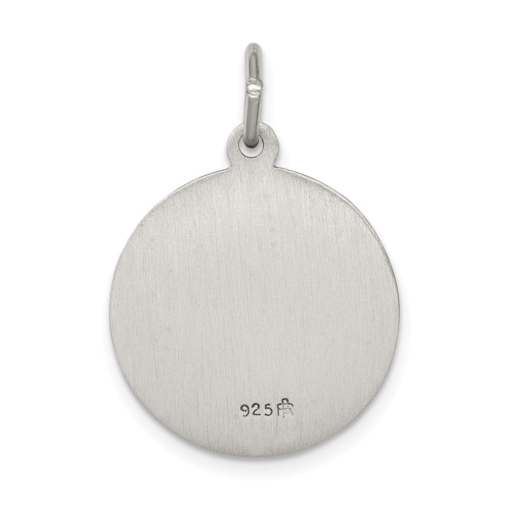 Sterlingsilber Antikisiert Saint Anthony Medaille