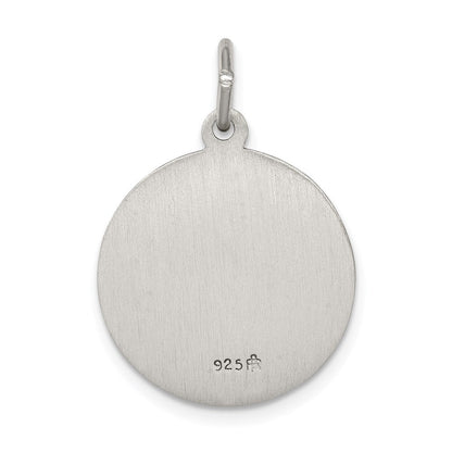 Sterlingsilber Antikisiert Saint Anthony Medaille