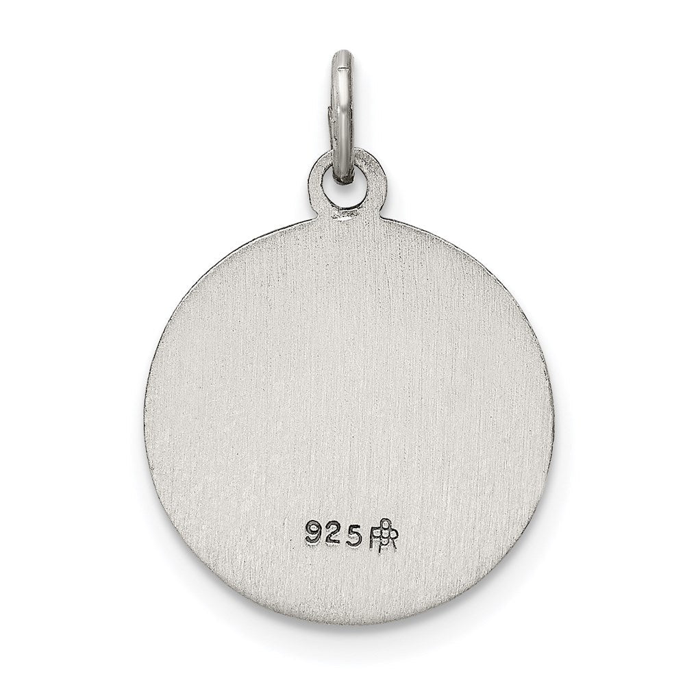 Sterlingsilber Antikisiert St. Christopher Medaille