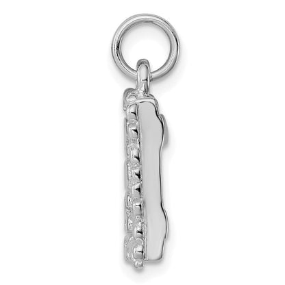 Sterlingsilber Rhodiniert Photo Charm