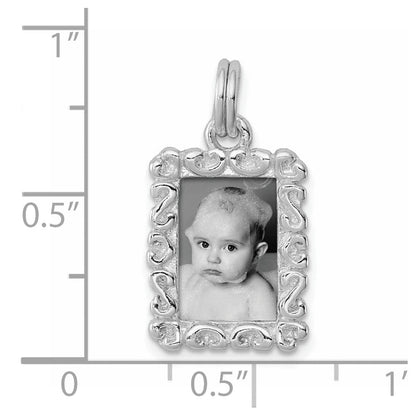 Sterlingsilber Rhodiniert Photo Charm
