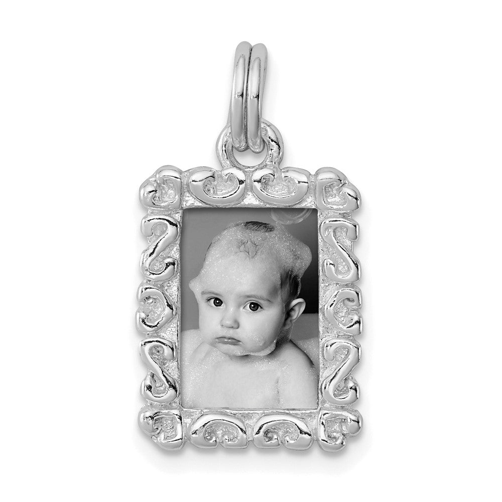 Sterlingsilber Rhodiniert Photo Charm