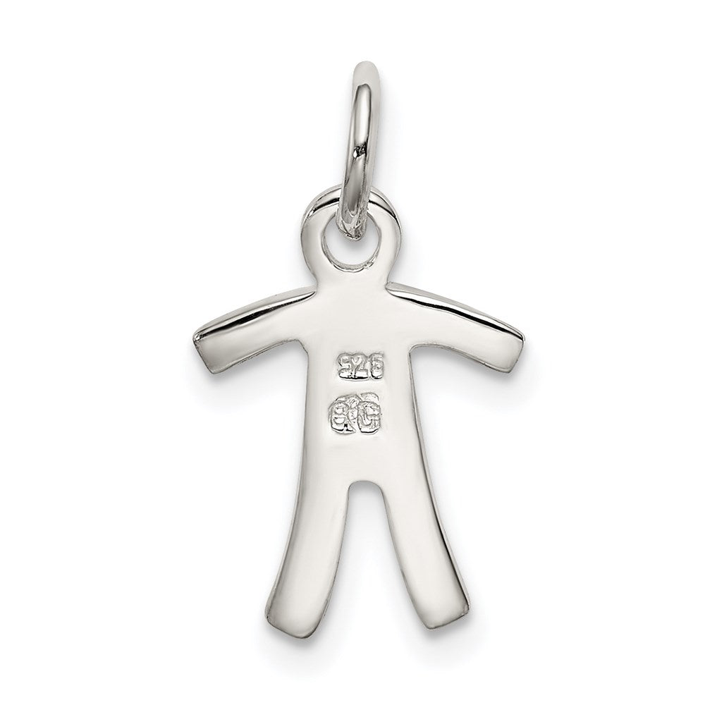 Sterlingsilber Junge Charm