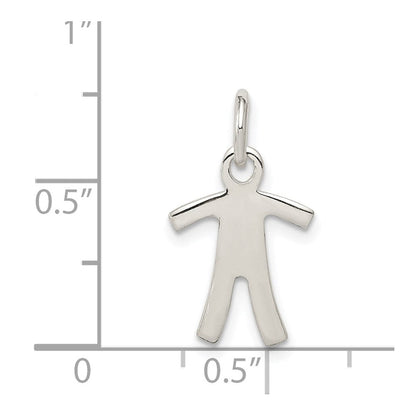 Sterlingsilber Junge Charm