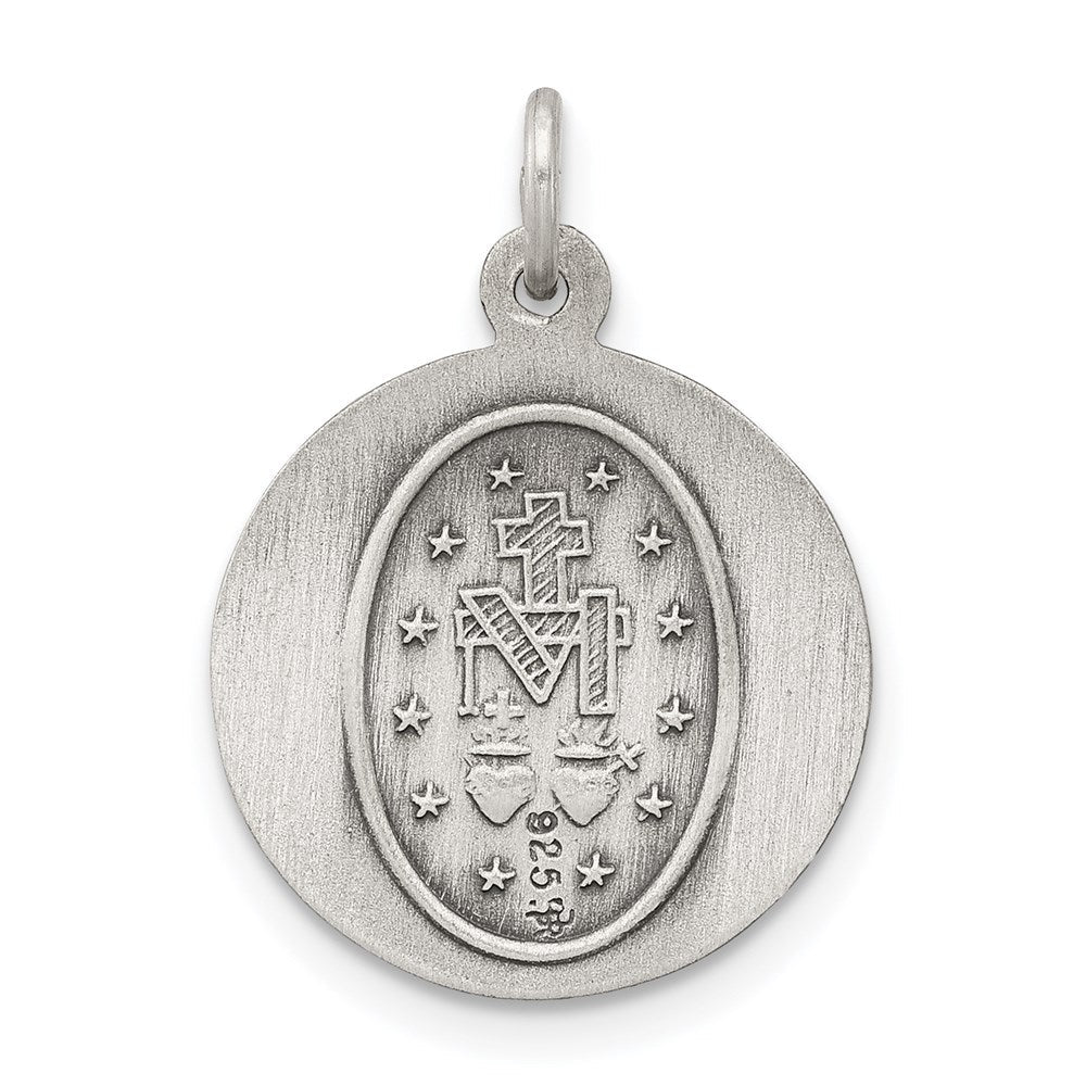 Sterlingsilber Antikisiert Wundertätig Medaille