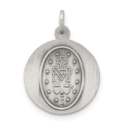 Sterlingsilber Antikisiert Wundertätig Medaille