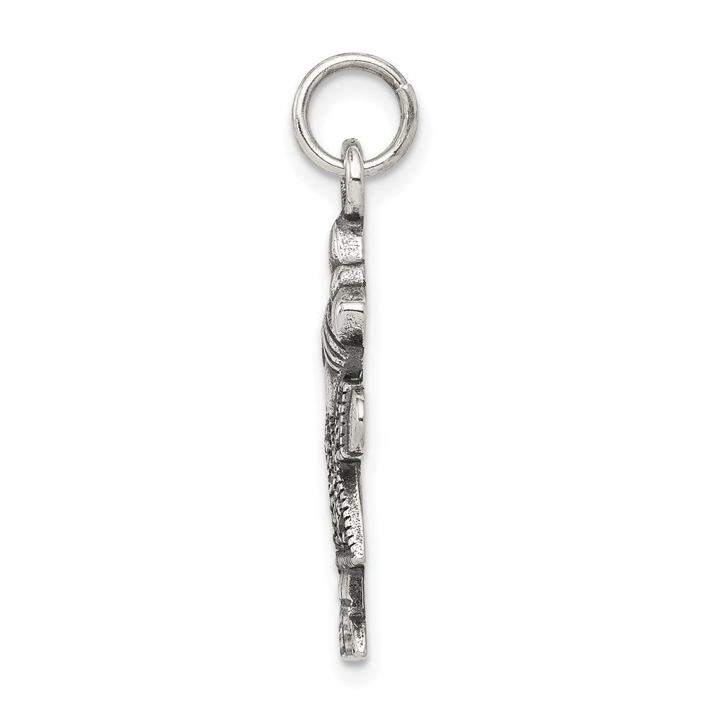 Sterlingsilber Antikisiert Mädchen Charm