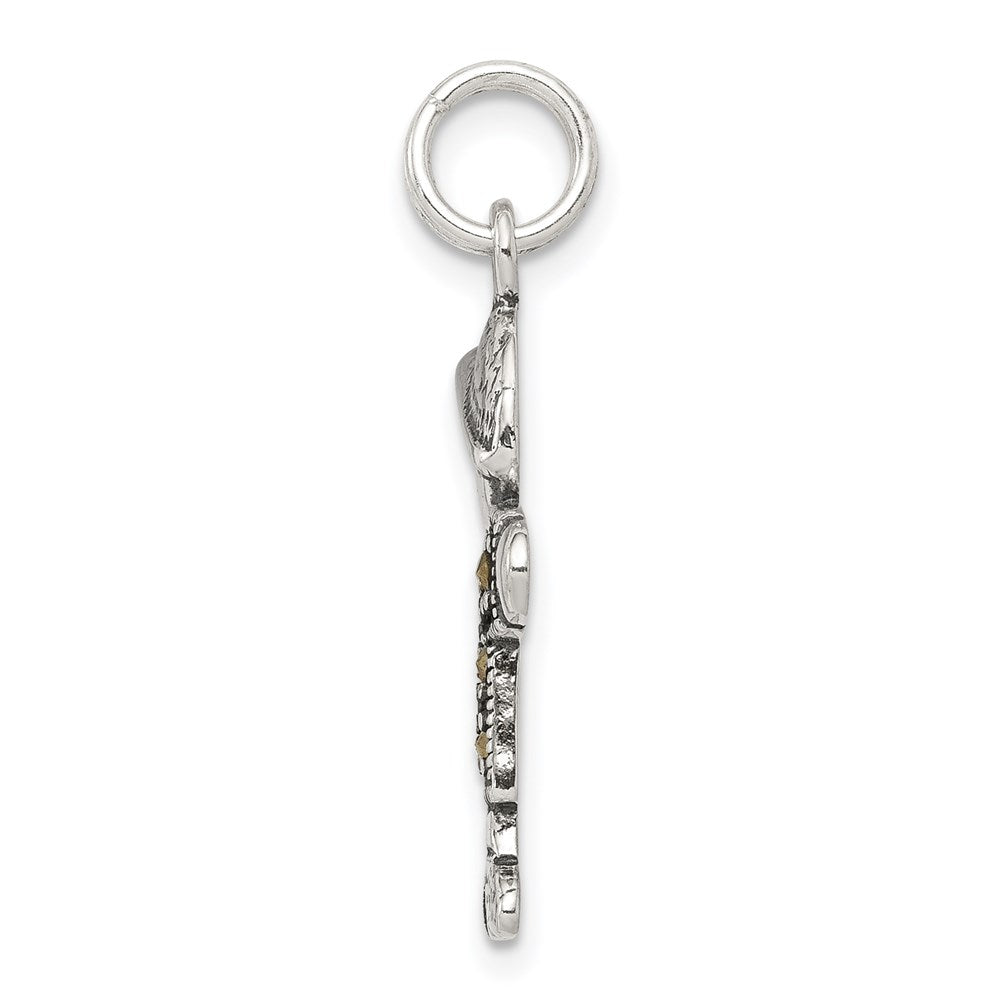 Sterlingsilber Antikisiert Junge Charm