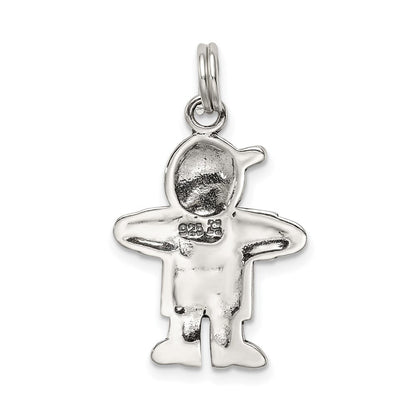 Sterlingsilber Antikisiert Junge Charm