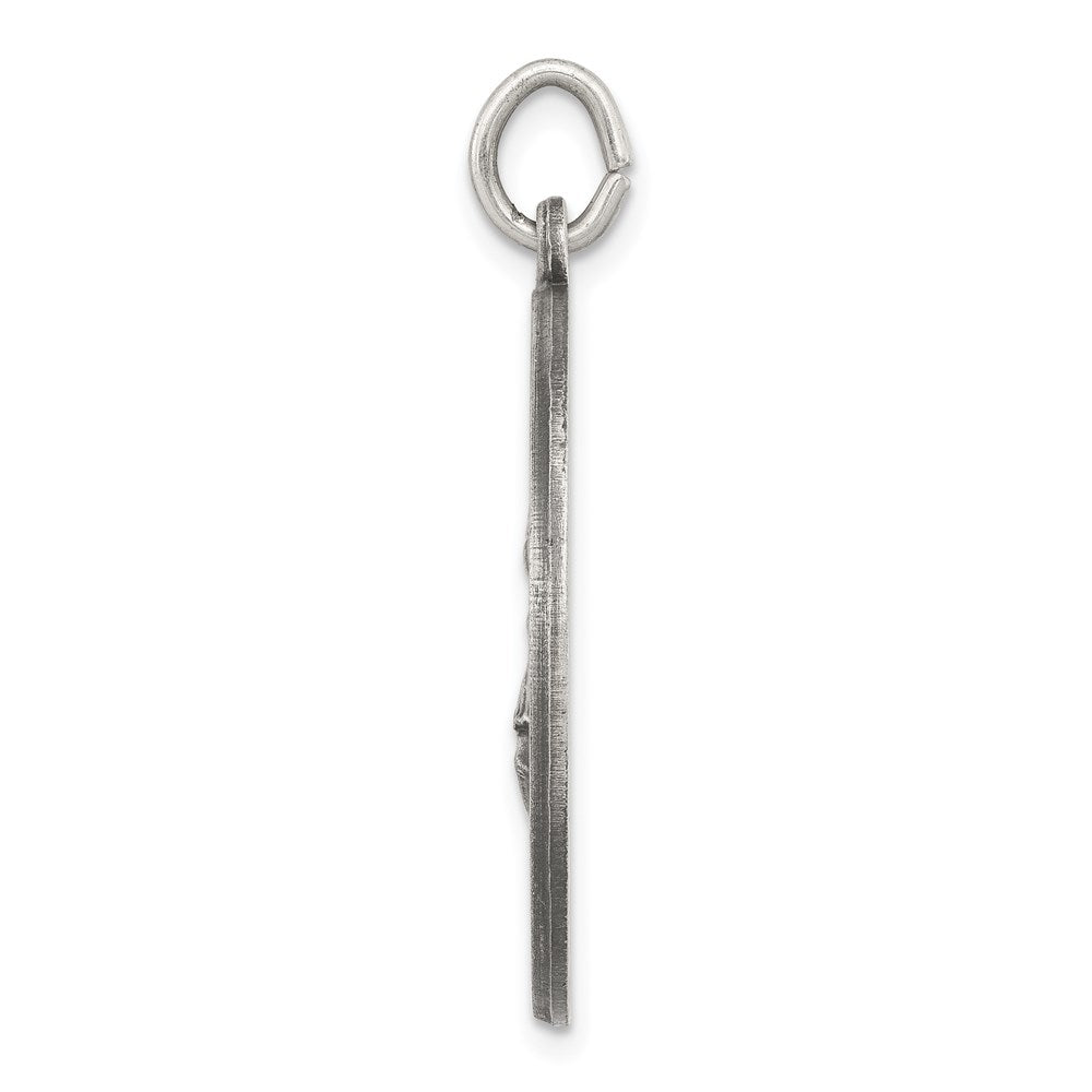 Sterlingsilber Antikisiert Saint Florian Medaille