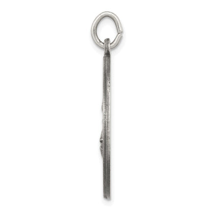 Sterlingsilber Antikisiert Saint Florian Medaille