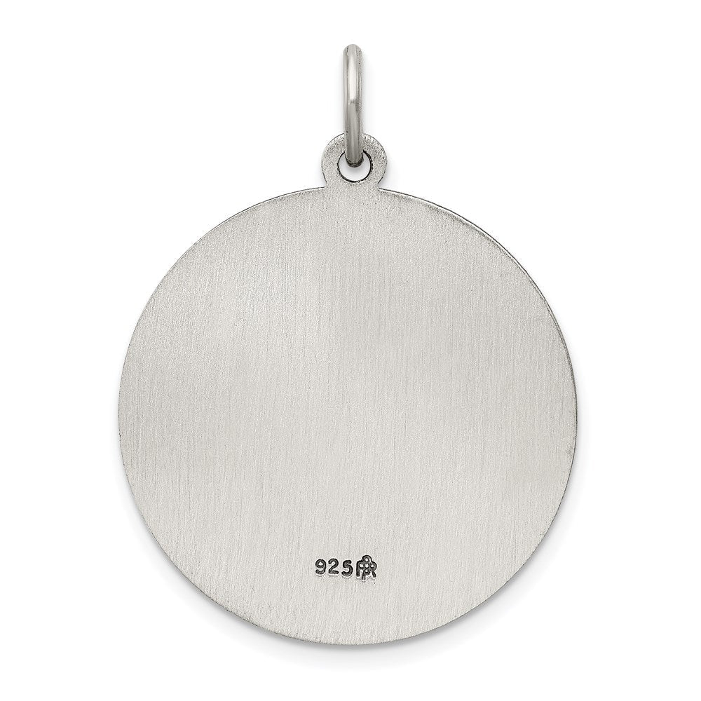 Sterlingsilber Antikisiert Saint Florian Medaille