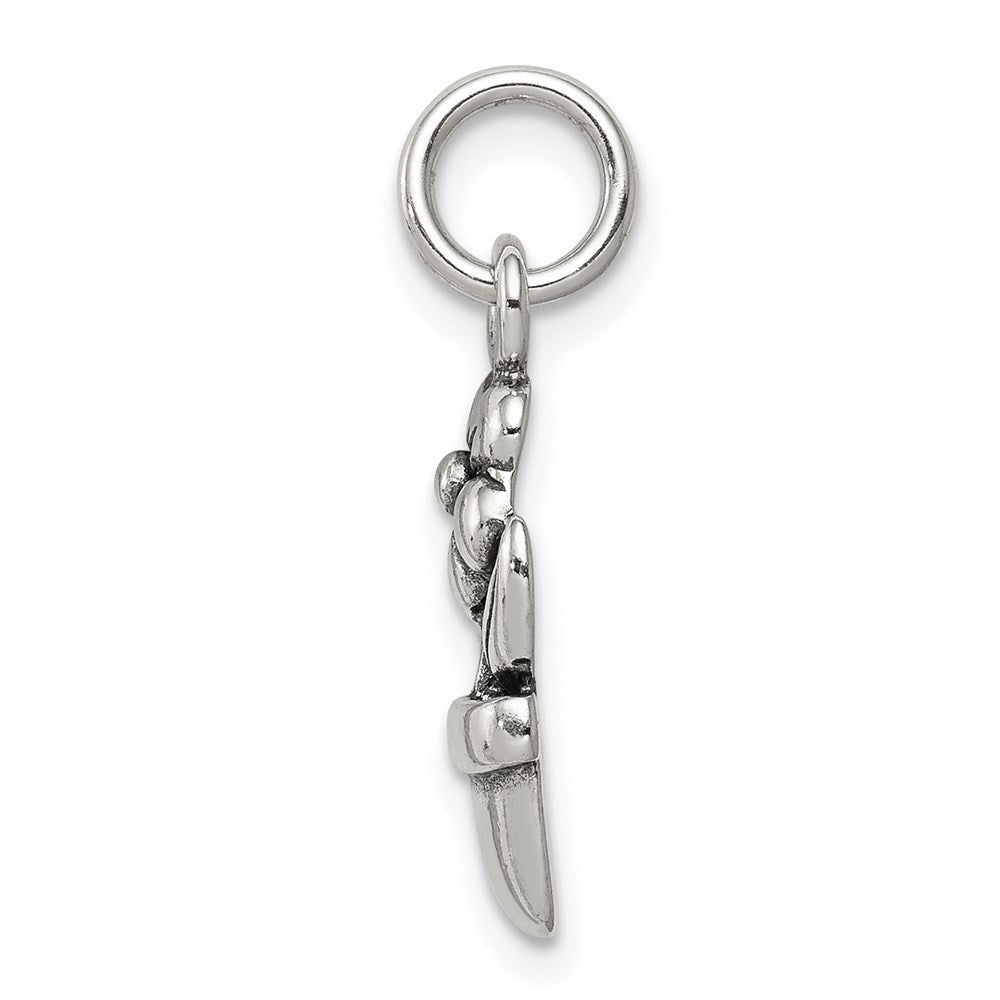 Sterlingsilber Antik Blume in A Pot Charm
