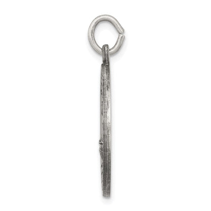 Sterlingsilber Antikisiert Saint Florian Medaille