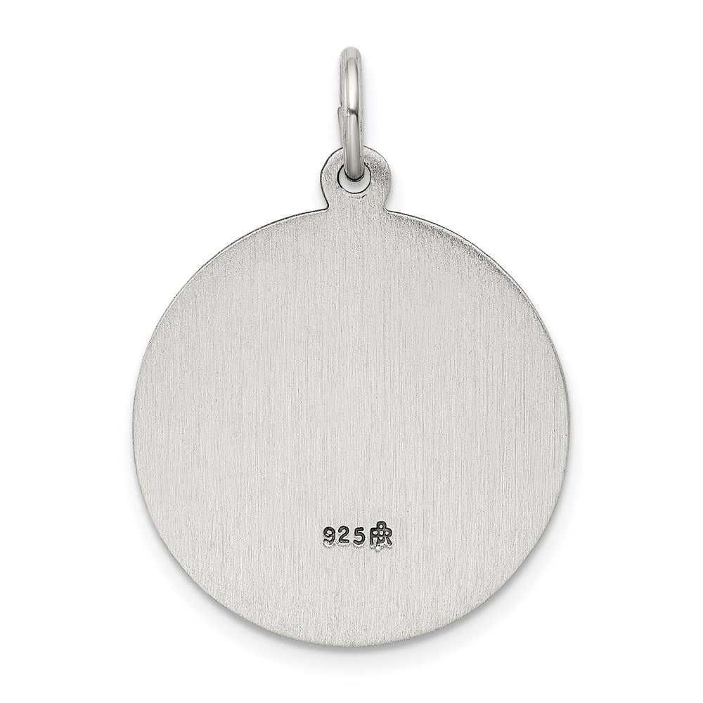Sterlingsilber Antikisiert Saint Florian Medaille