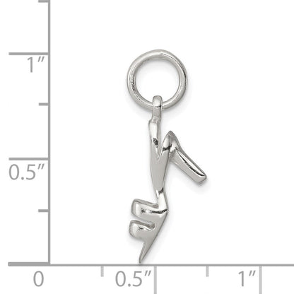 Sterlingsilber Hoch Heel Anhänger