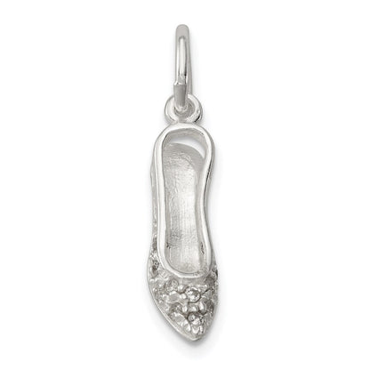 Sterlingsilber Zirkonia Hoch Heel Charm