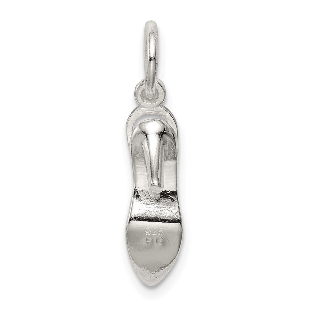 Sterlingsilber Zirkonia Hoch Heel Charm