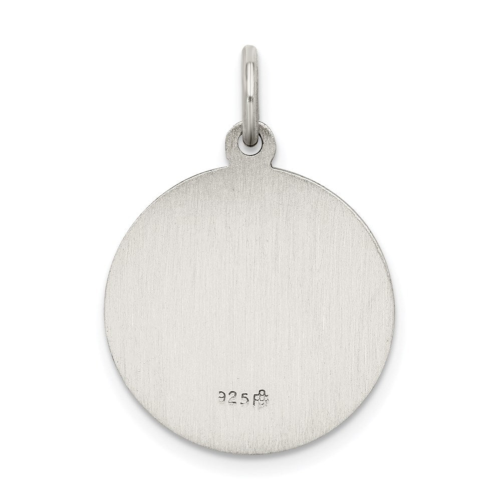 Sterlingsilber Antikisiert Firmung Medaille Charm