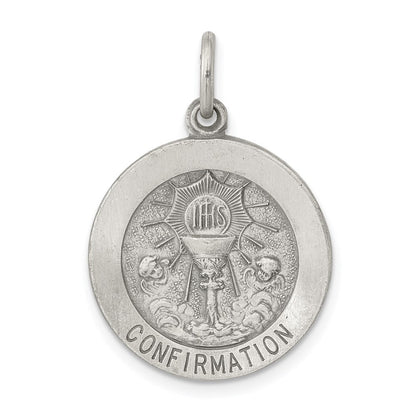 Sterlingsilber Antikisiert Firmung Medaille Charm