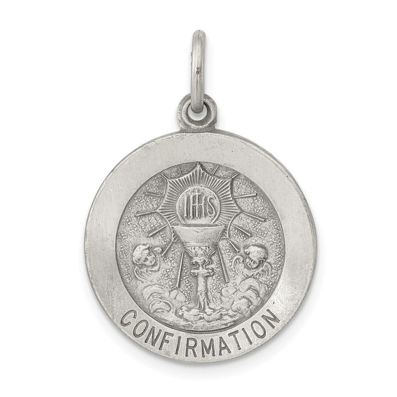 Sterlingsilber Antikisiert Firmung Medaille Charm