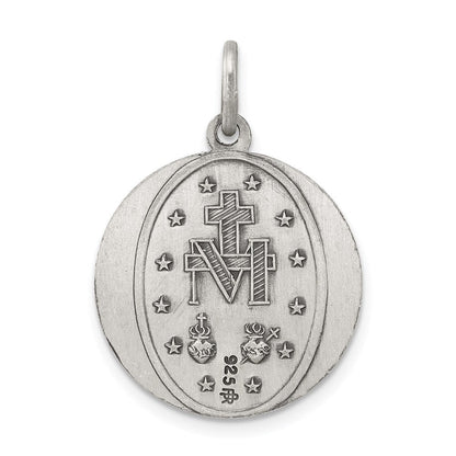 Sterlingsilber Antikisiert Wundertätig Medaille
