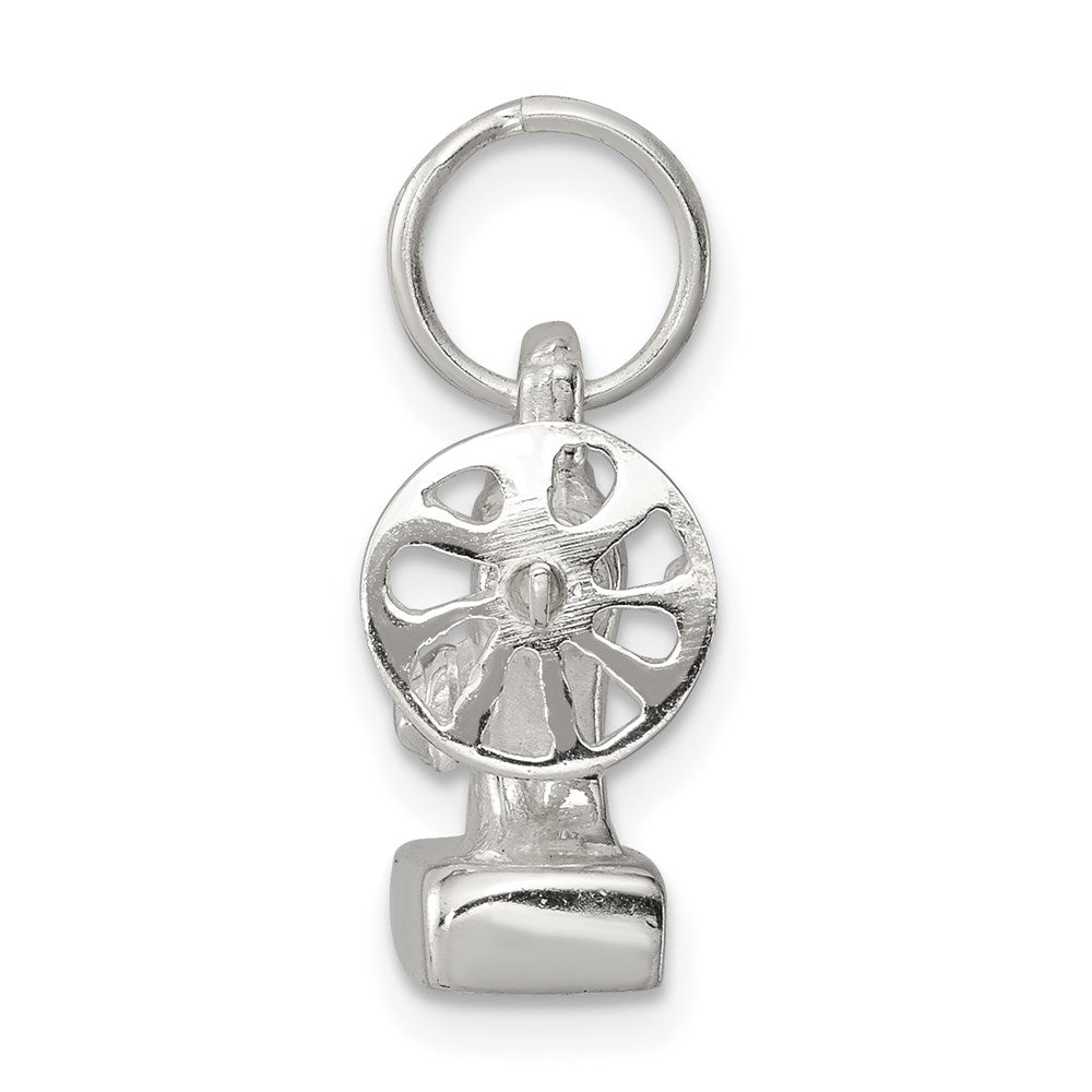Sterlingsilber Rhodiniert Sewing Machine Charm