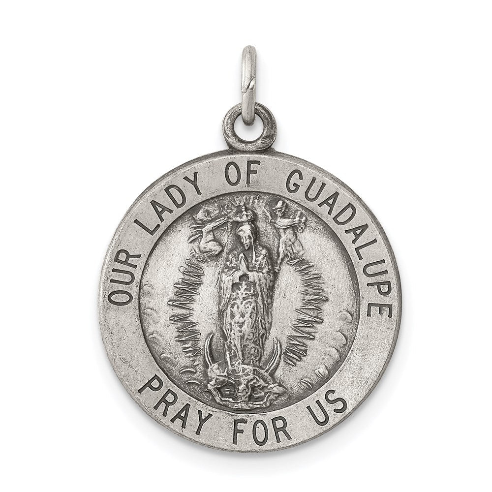 Sterlingsilber Antikisiert Our Damen Of Guadalupe Medaille