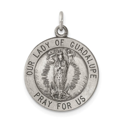 Sterlingsilber Antikisiert Our Damen Of Guadalupe Medaille