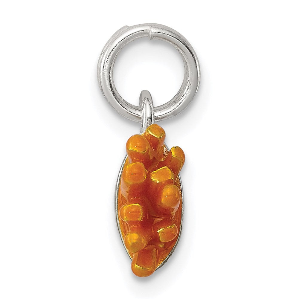 Sterlingsilber Rhodiniert Emailliert French Fry Charm