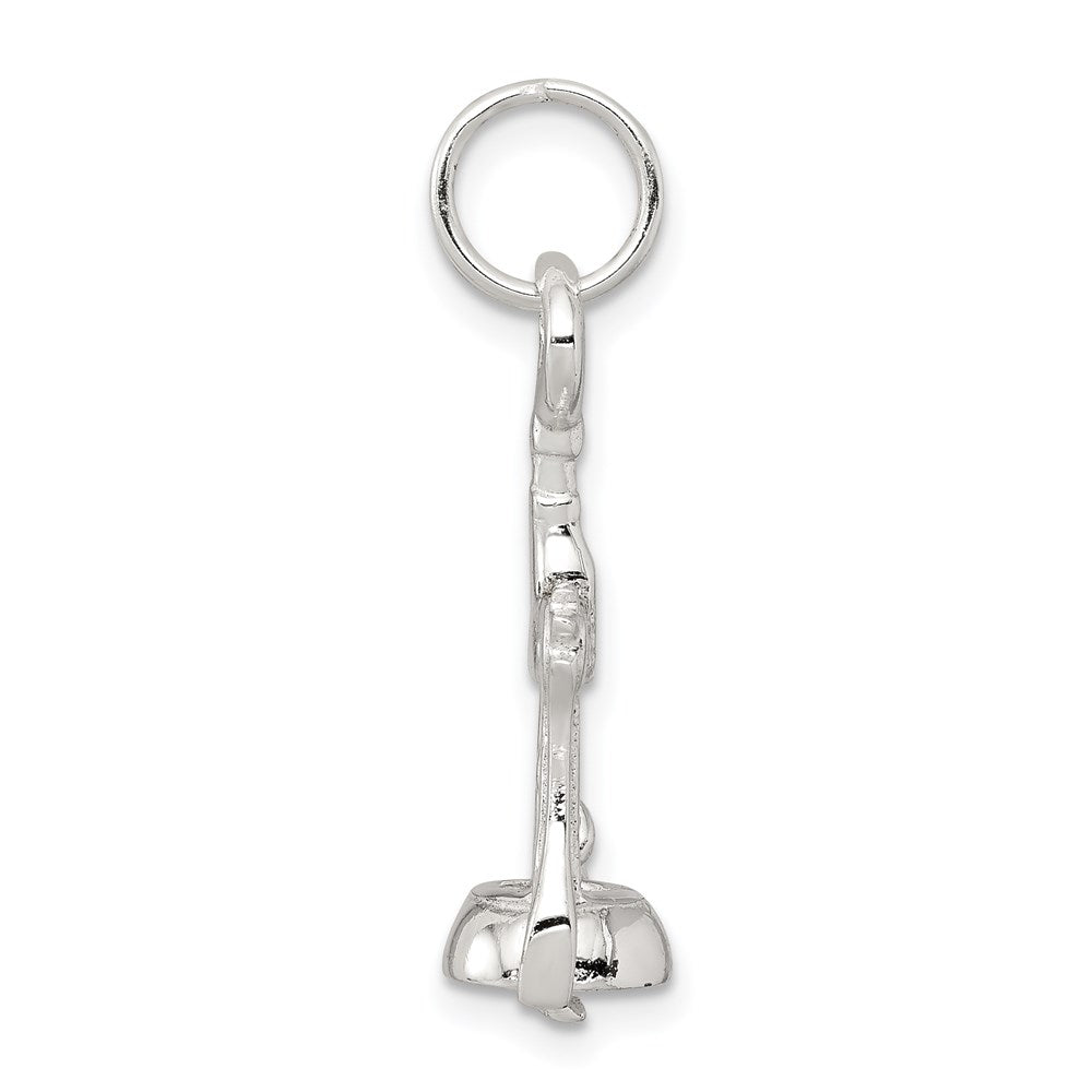 Sterlingsilber Rhodiniert Wine Bottle Opener Charm