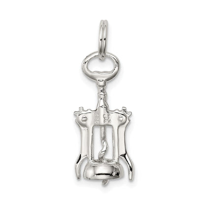 Sterlingsilber Rhodiniert Wine Bottle Opener Charm