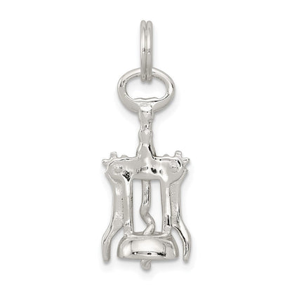 Sterlingsilber Rhodiniert Wine Bottle Opener Charm