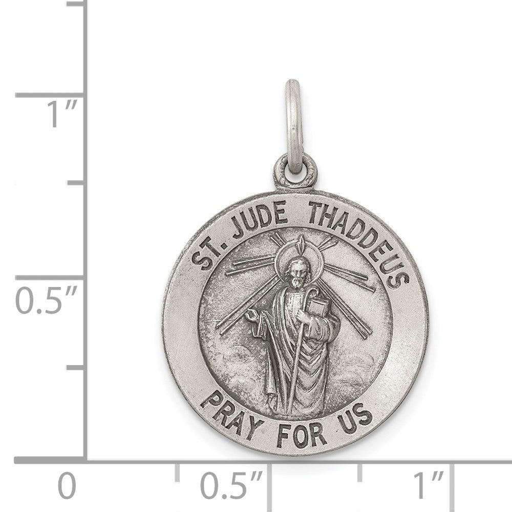 Sterlingsilber Antikisiert St. Jude Thaddeus Medaille