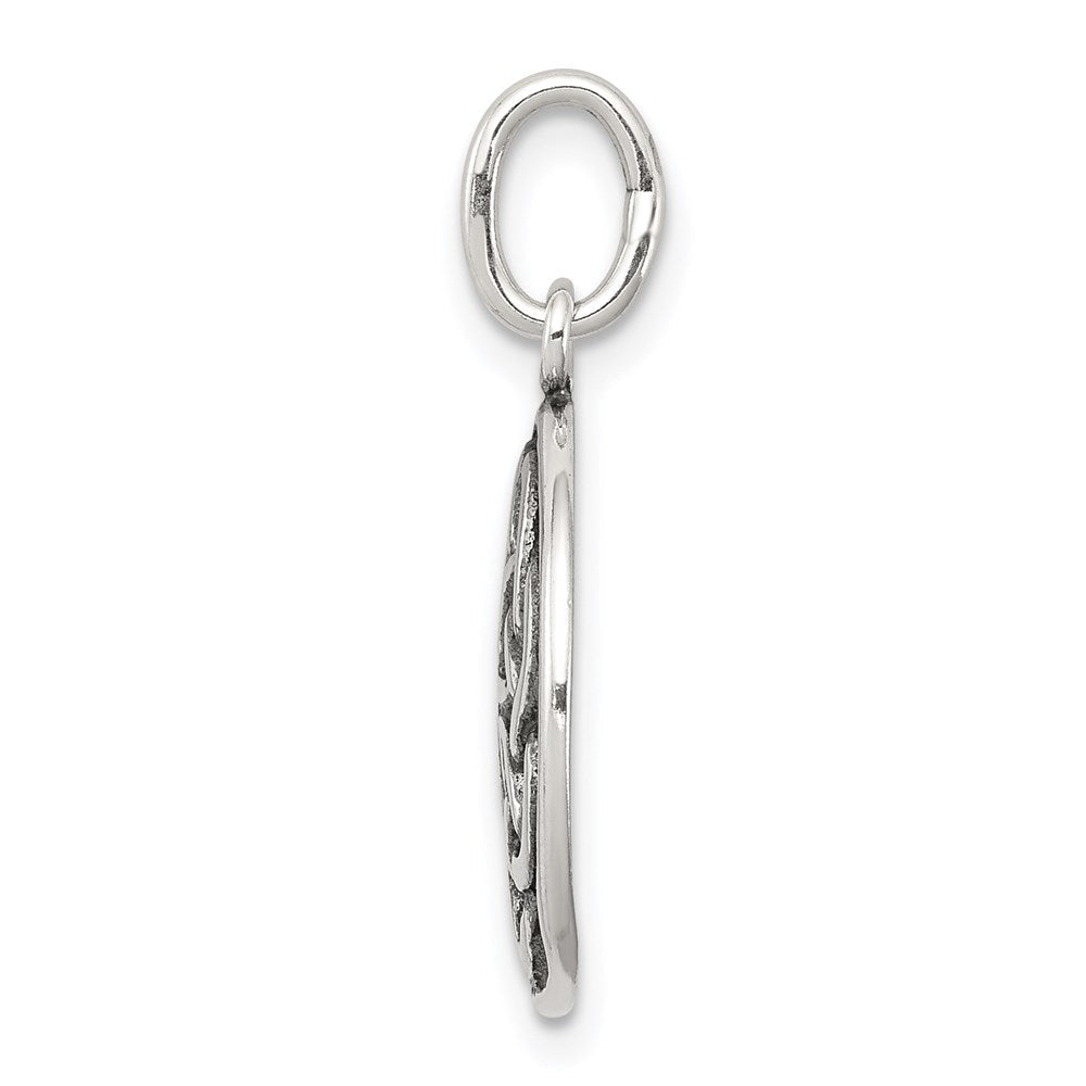 Sterlingsilber Antikisiert Keltisch Knoten Charm