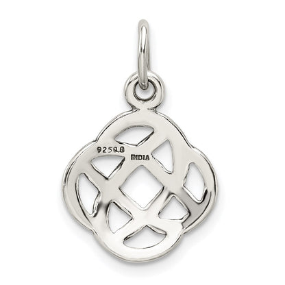 Sterlingsilber Antikisiert Keltisch Knoten Charm