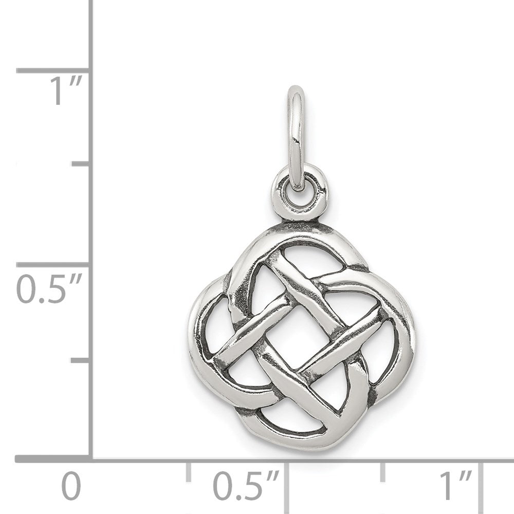 Sterlingsilber Antikisiert Keltisch Knoten Charm